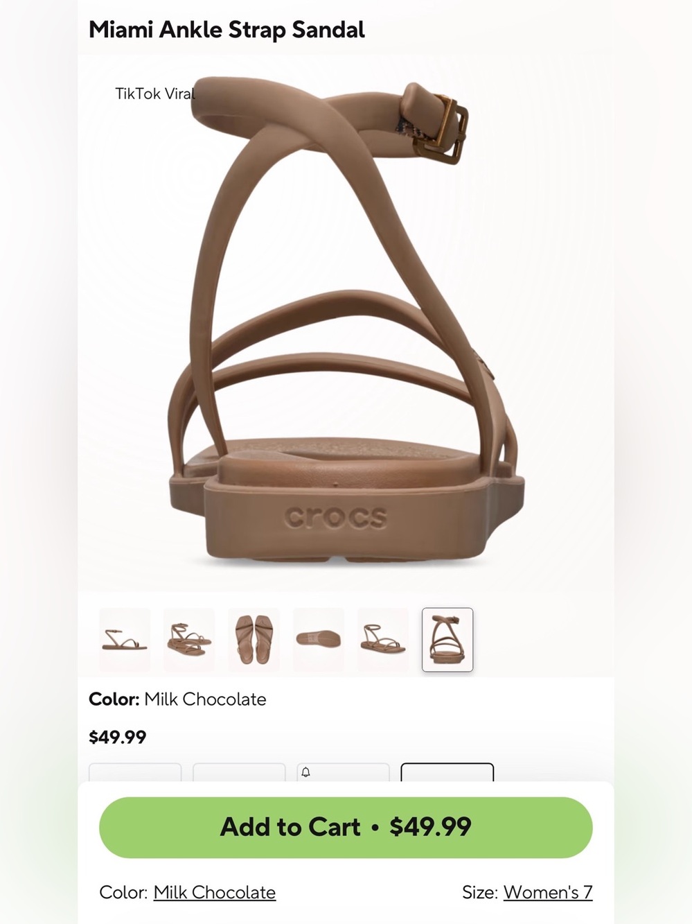 CROCS Miami Ankle Strap Sandal - Picture 5 of 6
